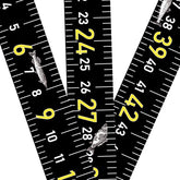 51-inch fish measuring tape sticker applied to boat showing large numbers